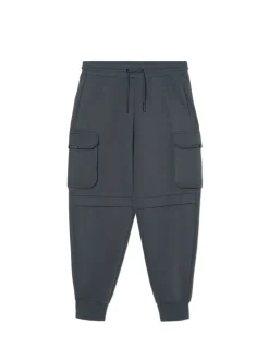 Szare dresowe joggery z kieszeniami