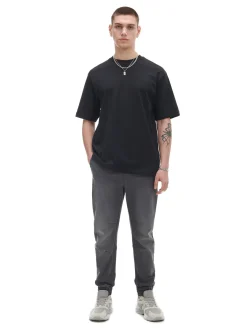 Szare jeansowe joggery chino