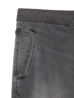 Szare jeansowe joggery chino