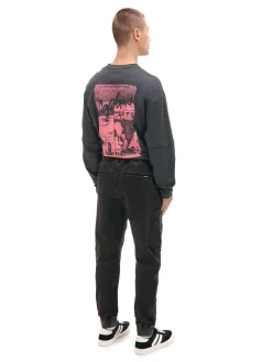 Szare jeansy jogger z kieszeniami cargo