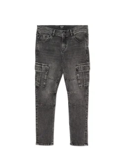 Szare jeansy skinny