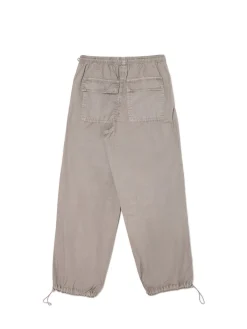 Szare spodnie parachute