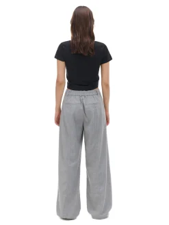 Szare spodnie tailoring