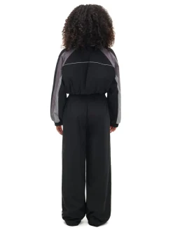 Szare spodnie z lampasami