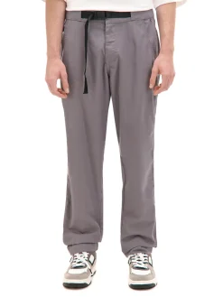 Szare spodnie z paskiem