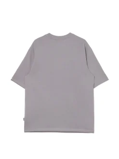 Szary T-shirt z art printem