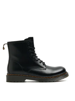 Sznurowane trzewiki z imitacji skóry