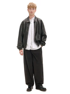 Sztruksowe szerokie spodnie chino