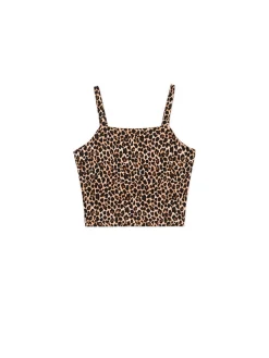 Top na ramiączkach w panterkę