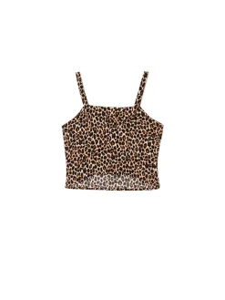 Top na ramiączkach w panterkę