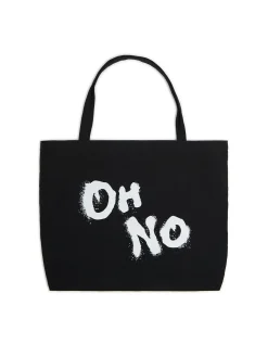 Torba shopper z kontrastowym napisem