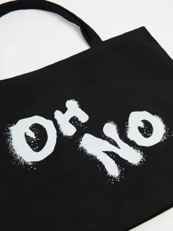 Torba shopper z kontrastowym napisem