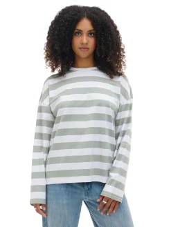 T-shirt longsleeve w paski UNISEX