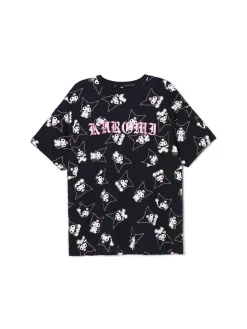 T-shirt oversize z nadrukiem Kuromi