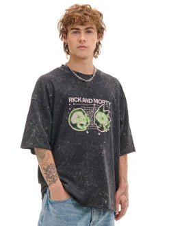 T-shirt z efektem sprania Rick i Morty