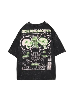 T-shirt z efektem sprania Rick i Morty