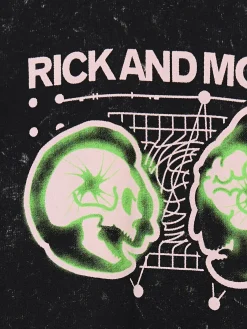 T-shirt z efektem sprania Rick i Morty