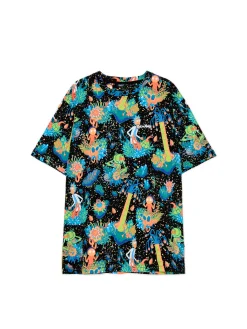 T-shirt z printem all over Rick i Morty