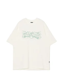 T-shirt z zielonym nadrukiem