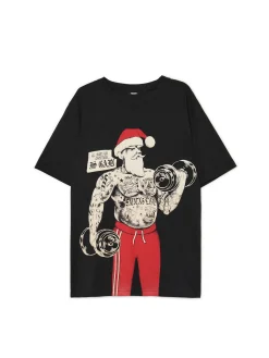 Świąteczny T-shirt z Mikołajem