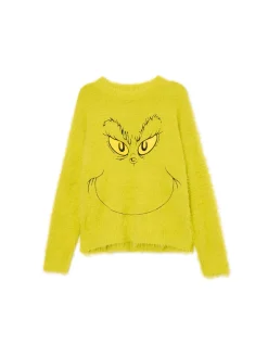 Świąteczny zielony sweter z Grinchem