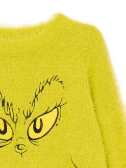 Świąteczny zielony sweter z Grinchem