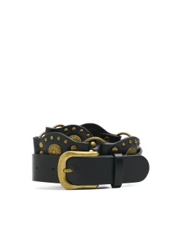 Wąski pasek z ozdobnymi detalami