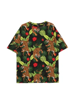 Wzorzysta koszulka z motywem zwierzęcym