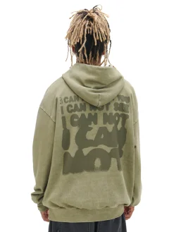 Zielona bluza loose z kapturem