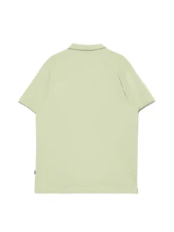 Zielona koszulka polo z haftem