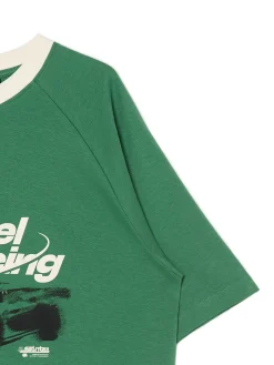 Zielona koszulka z nadrukiem