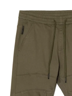 Zielone joggery z kieszeniami cargo